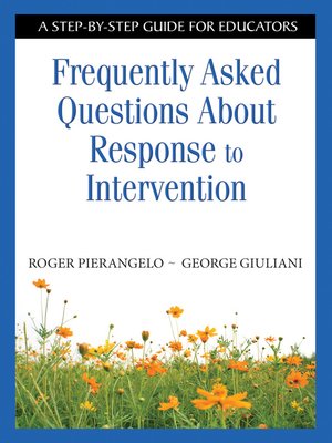 cover image of Frequently Asked Questions About Response to Intervention
